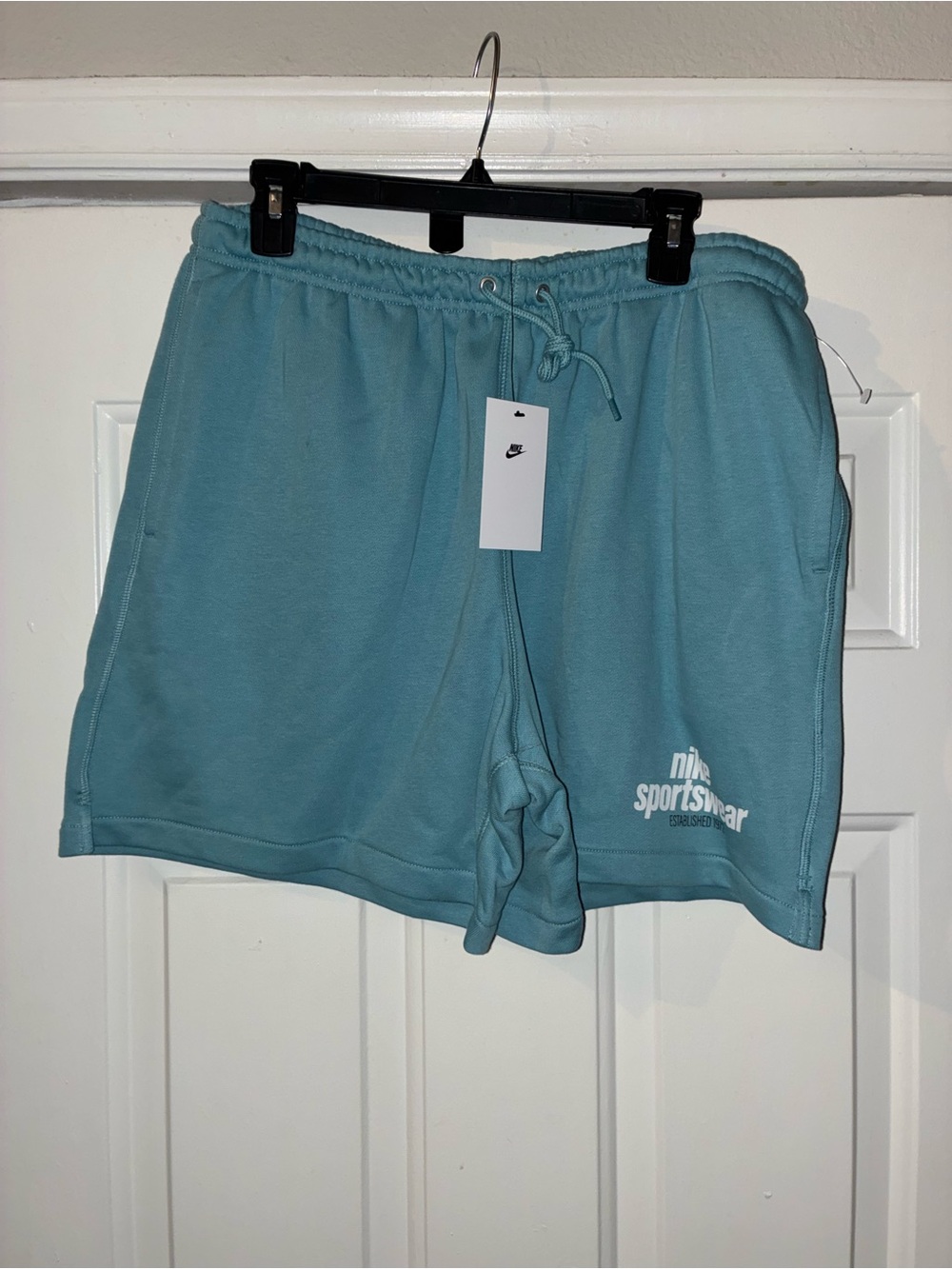 Nike Men's Teal Athletic Fleece Shorts